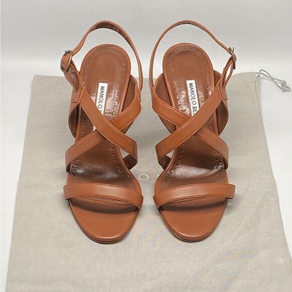 Manolo Blahnik Singanu Strappy Leather Sandals size 36 - Picture 11 of 13